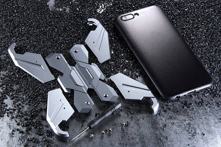 Luphie Neo Armor EVA Wings Shockproof TPU Metal Case Cover for OPPO R11 & OPPO R11 Plus