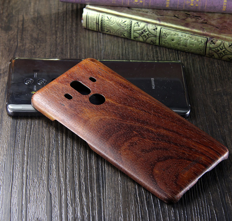 SHOWKOO Kevlar Natural Wood Ultra Slim Case Cover for Huawei Mate 10 Pro & Huawei Mate 10