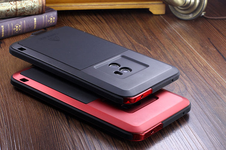 LOVE MEI Powerful Water Resistant Shockproof luminum Metal Gorilla Glass Heavy Duty Case Cover for Xiaomi Mi MIX