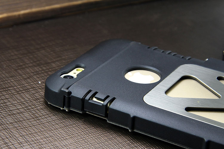 Armor King Iron Man Luxury Shockproof Stainless Steel Aluminum Metal Flip Case Cover for Apple iPhone 6S Plus/6 Plus & iPhone 6