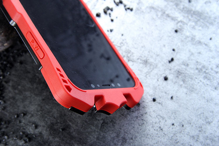 SIMON THOR Magnetic Bracket Aviation Aluminum Alloy Shockproof Rugged Metal Case Cover for Apple iPhone X