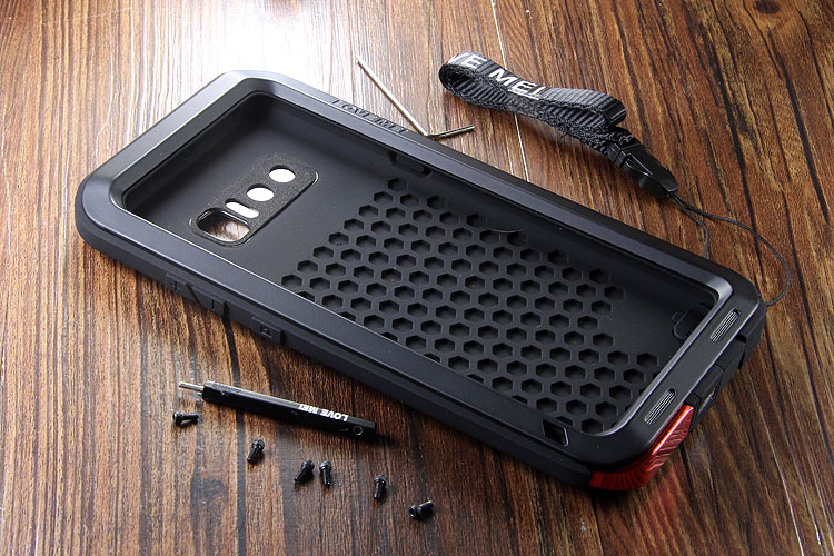 LOVE MEI Powerful Water Resistant Shockproof Aluminum Metal Heavy Duty Case Cover for Samsung Galaxy Note 8