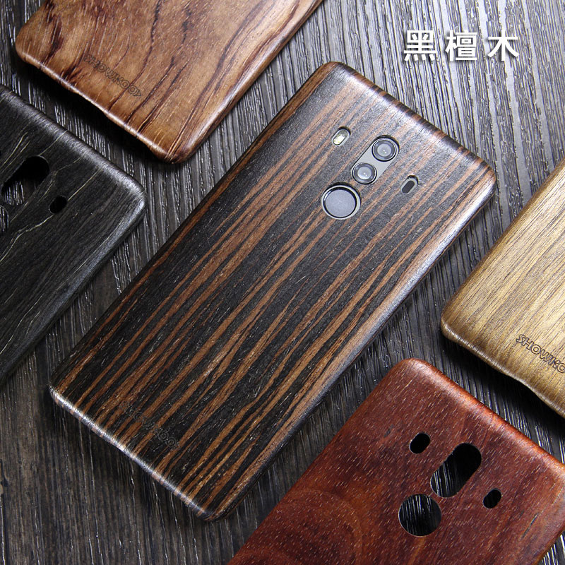 SHOWKOO Kevlar Natural Wood Ultra Slim Case Cover for Huawei Mate 10 Pro & Huawei Mate 10