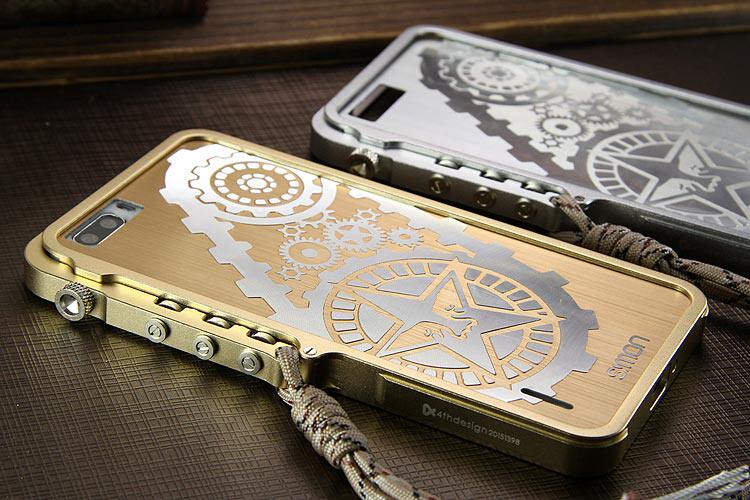 SIMON Mechanical Arm Trigger Aluminum Alloy Metal Bumper Outdoor Case Cover for Huawei Honor 6 Plus