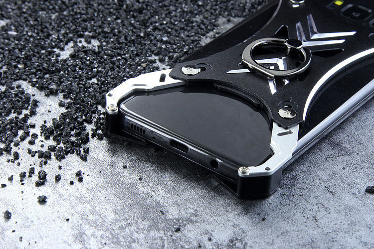 R-Just Blade Master Ring Holder Shockproof Aerospace Aluminum Metal Shell Case Cover for Samsung Galaxy S8 Plus & Galaxy S8