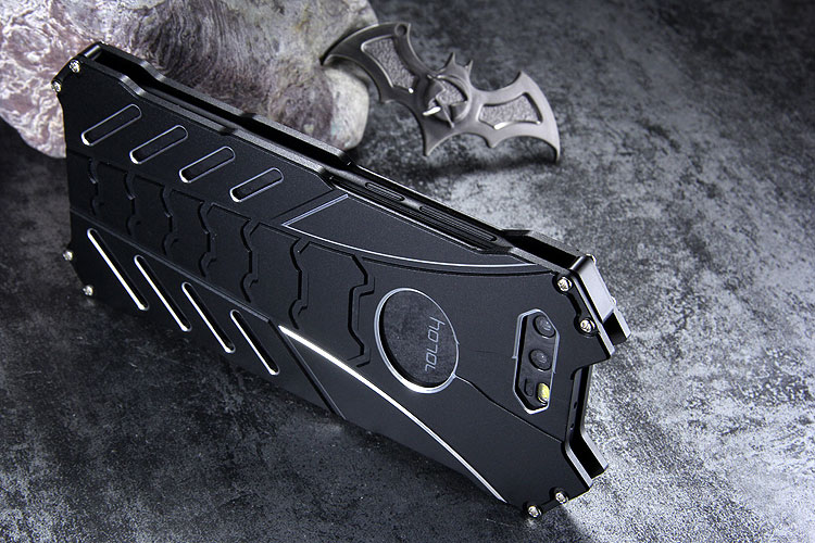 R-Just Batman Shockproof Aluminum Shell Metal Case with Custom Stent for Smartisan Nut Pro