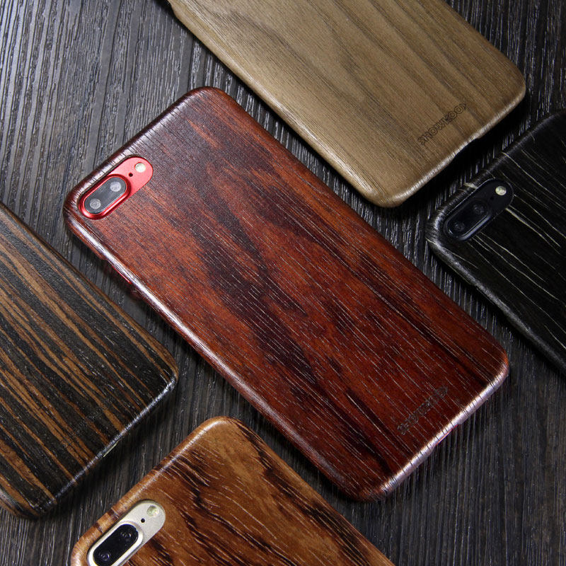 SHOWKOO Kevlar Natural Wood Ultra Slim Case Cover for Apple iPhone 8 Plus & iPhone 8 & iPhone 7 Plus & iPhone 7