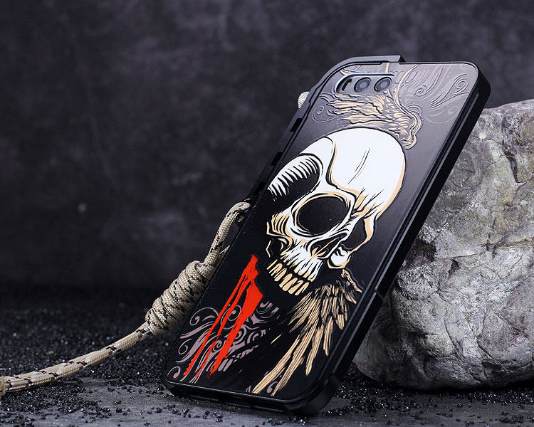 KANENG Mechanical Arm Trigger Aluminum Bumper Metal Frame 3D Cameo Back Cover Case for Xiaomi Mi 6