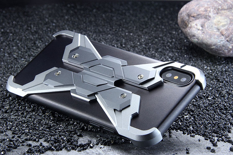 Luphie Neo Armor EVA Wings Shockproof TPU Metal Case Cover for Apple iPhone X