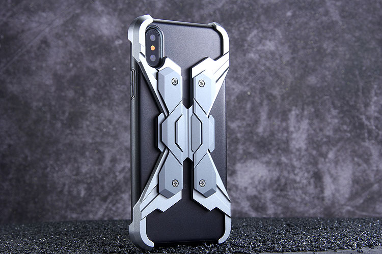 Luphie Neo Armor EVA Wings Shockproof TPU Metal Case Cover for Apple iPhone X