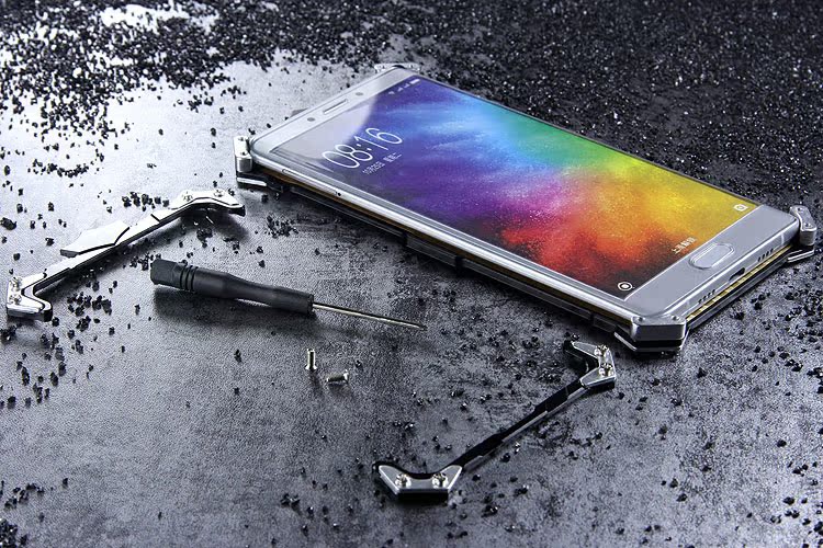 SIMON THOR Aviation Aluminum Alloy Shockproof Armor Metal Case Cover for Xiaomi Mi Note 2