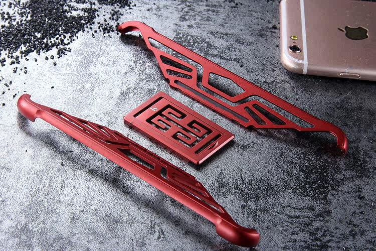 iy Metror Butterfly Aluminum Shell Shockproof Aerospace Metal Case Cover with Kickstand for iPhone 6S Plus & iPhone 6S