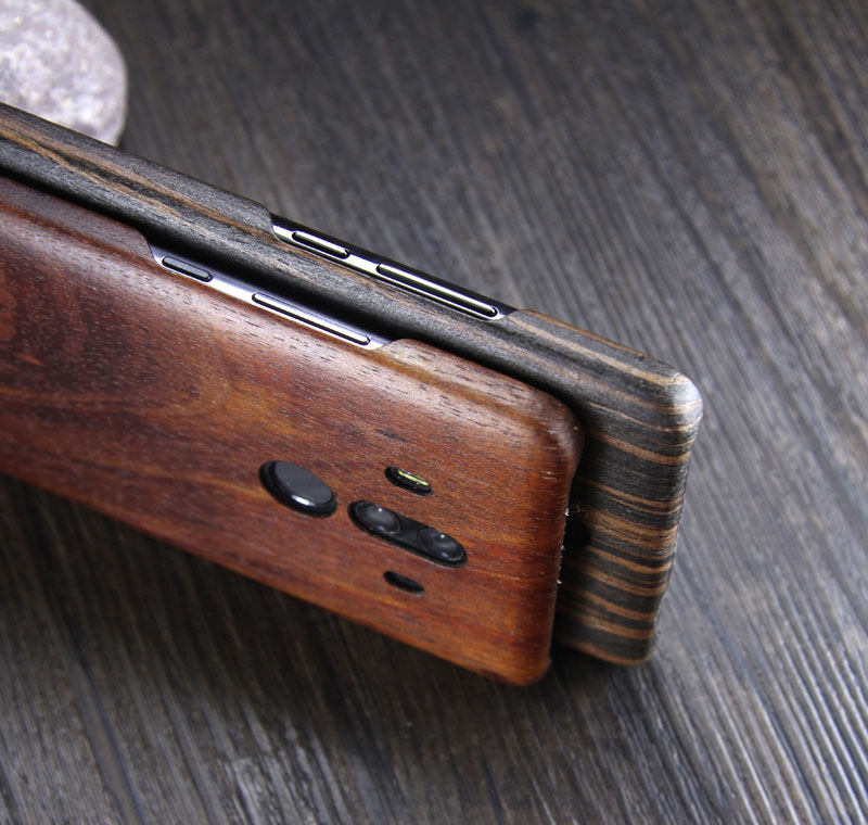 SHOWKOO Kevlar Natural Wood Ultra Slim Case Cover for Huawei Mate 10 Pro & Huawei Mate 10