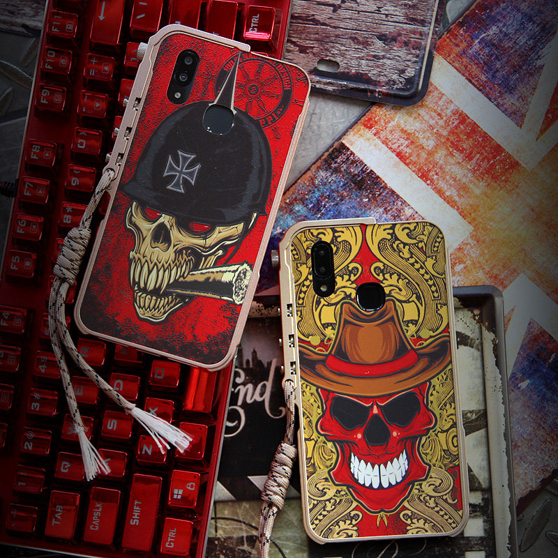 KANENG Mechanical Arm Trigger Aluminum Bumper Metal Frame 3D Cameo Back Cover Case for vivo X21 & vivo X21 UD