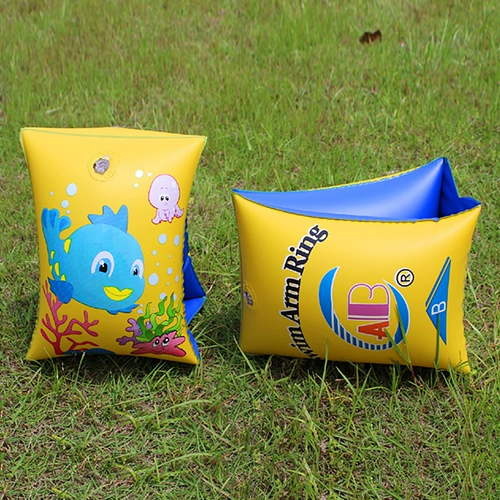 ABC Большой треугольный круг круга взрослые дети с барабанами и рукавами плавающие диски увеличивают утолщенное двойное кистозное плавание