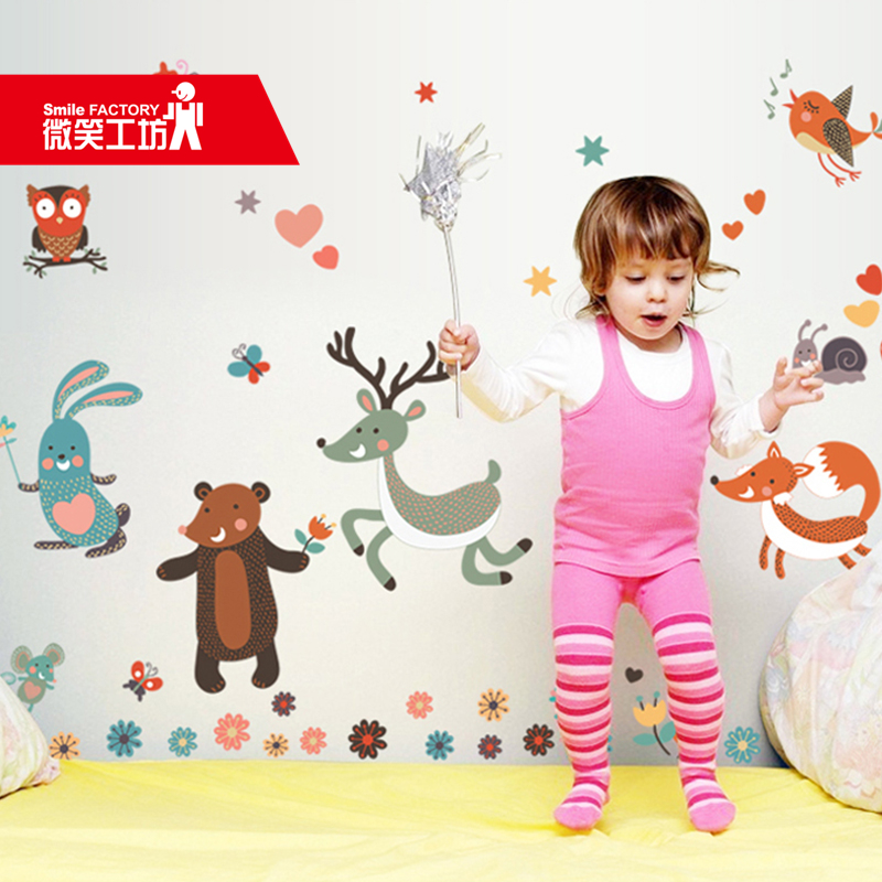 Removable cartoon fish Bathroom Glass Makeup Room Waterproof Tile Wall Sticker Children's Room Bedroom Kindergarten Sticker art