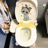 Туалет, креативные наклейки, мультяшная милая водонепроницаемая наклейка