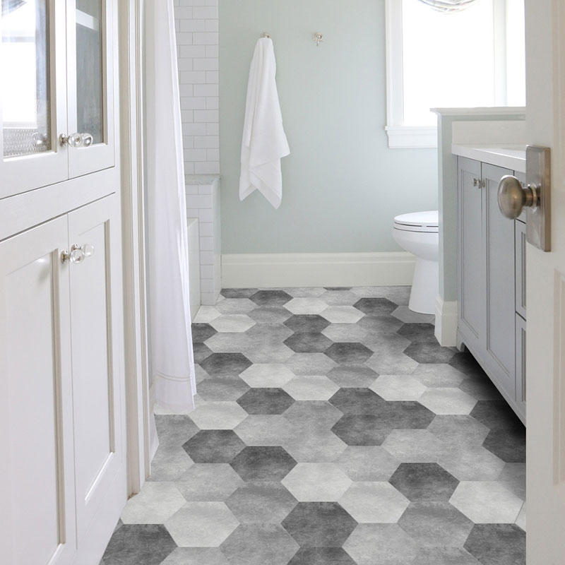 Powder room sink floor stickers Non-slip floor stickers Waterproof stickers Kitchen floor tiles Floor decoration tiles self-adhesive
