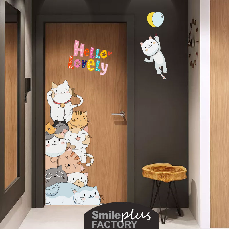 Wall stickers Door stickers Decoration transformation room Children's decoration Wall artifact wallpaper Self-adhesive bedroom warm