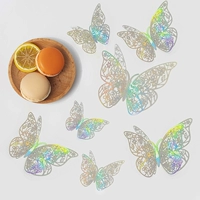 Полая трехмерная бабочка 7-фантома белых 12 таблеток