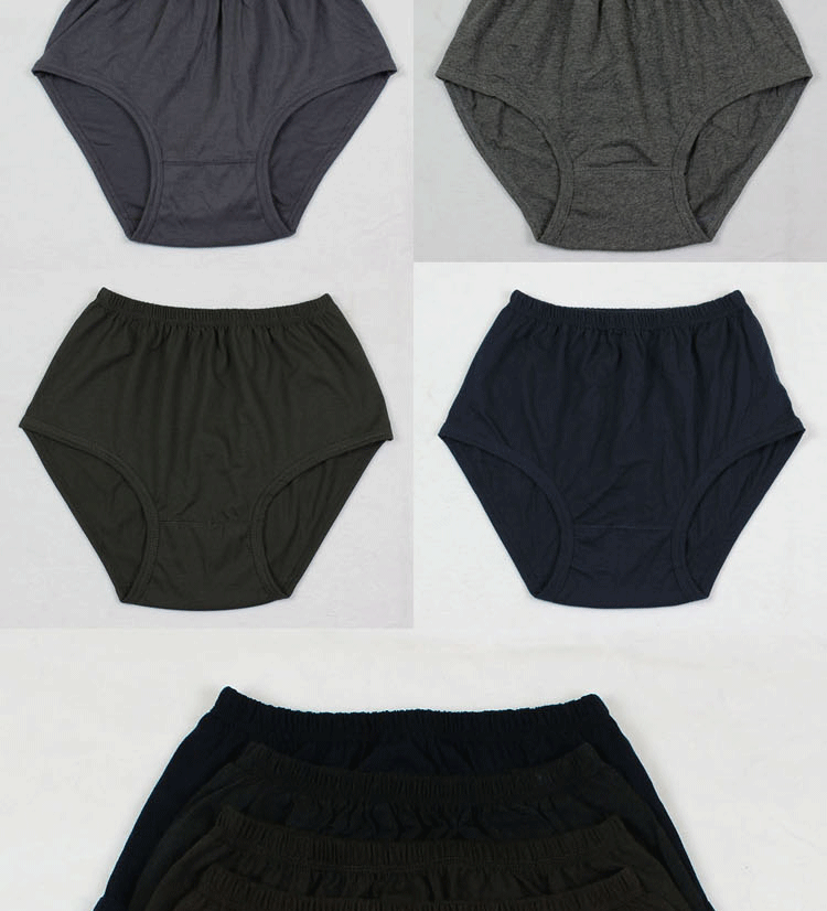 Cotton trung niên nam đồ lót tam giác, phân bón, eo cao, đồ lót nam lỏng lẻo, đồ lót cotton cha quan sip