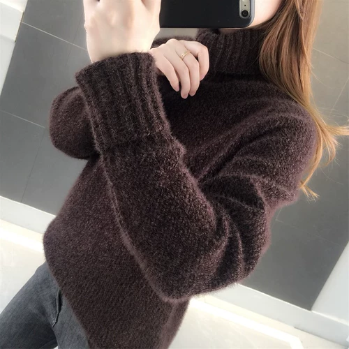 Весенний свитер, флисовая бархатная трикотажная рубашка, 2023, увеличенная толщина