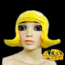 Classic Cat King Wig Prom Couple Personality Headgear Male And Female Hair Latex Bar Prank for COS Model Dei