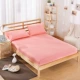 Giường một mảnh rắn màu giường váy trải giường màu trơn Đồng bằng Simmons bảo vệ nệm bọc giường đặt giường Ga chun và ga phủ