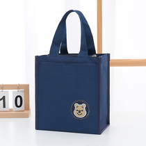 Lunch Box Bag Handbag for primary and middle school students thickened waterproof oil-proof aluminum foil lunches bag pure color resistant to work with dinner bag