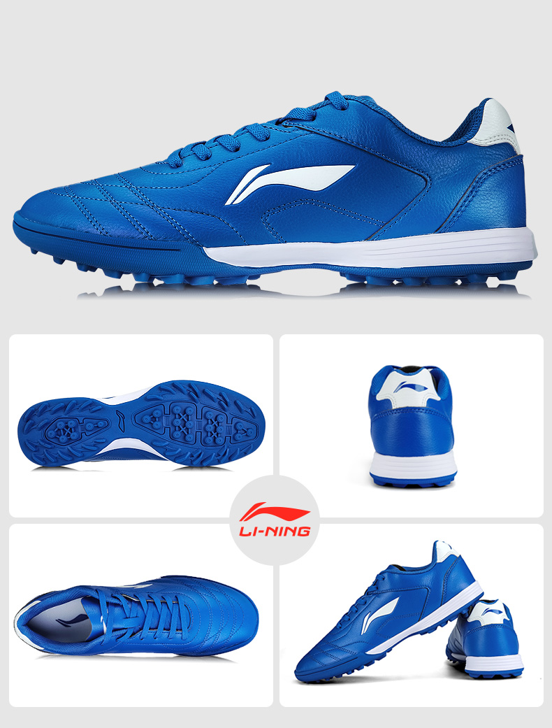 Li Ning giày bóng đá đích thực trẻ em TF gãy móng tay chống trượt tiểu học nam đào tạo phụ nữ trưởng thành thiết bị trắng giày đá bóng giá rẻ
