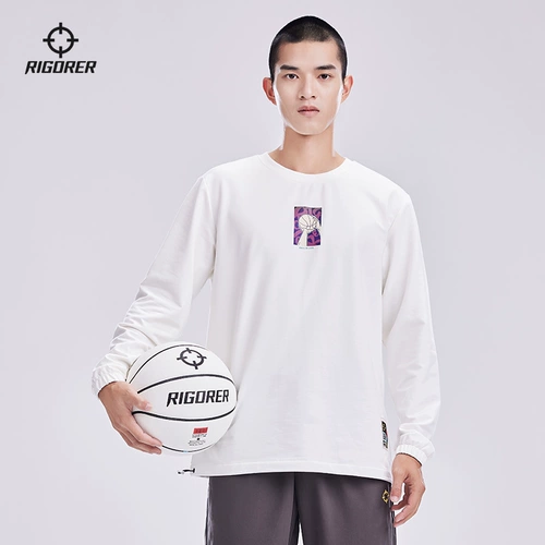 Демисезонный баскетбольный спортивный модный многоцветный лонгслив для отдыха, оверсайз