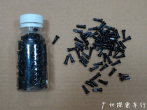 Taiwan Zhongnan MAC 2 0 * 12MM 14MM 14g copper cap high strength copper spoke cap Black