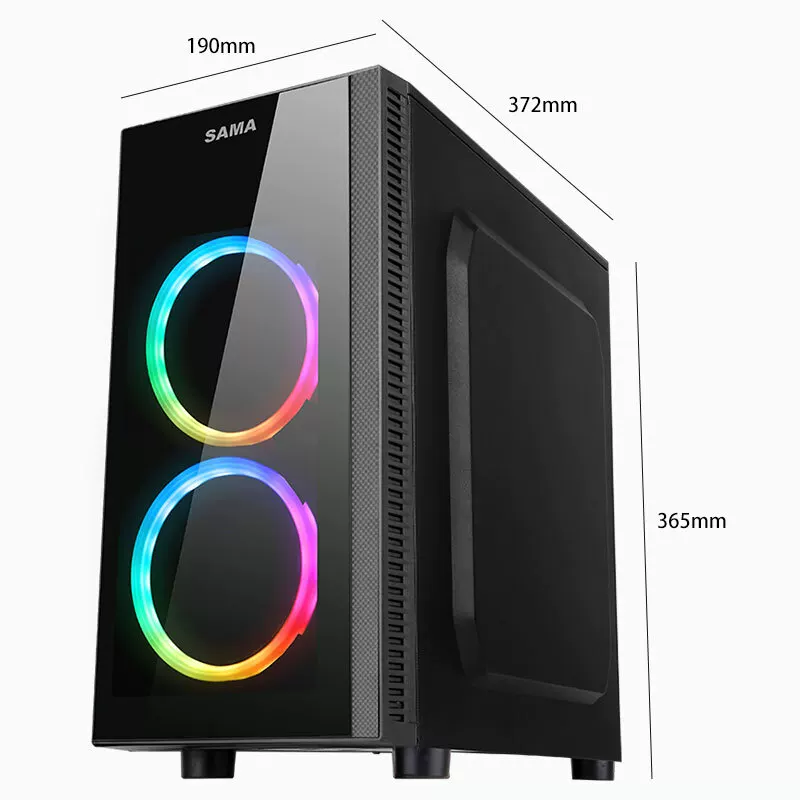 Настольный компьютер Xian Mabad: коробка-хост, подсветка RGB спереди, поддержка M-ATX миниатюрного корпуса для игр