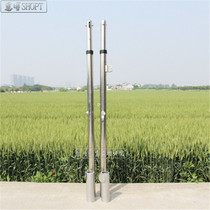 Stainless steel buried volleyball rack Hand lifting volleyball column Gas volleyball rack special for the game