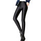Autumn and winter high-waisted glossy pants plus velvet thickened leggings outside wearing warm pants tight small feet trousers large size