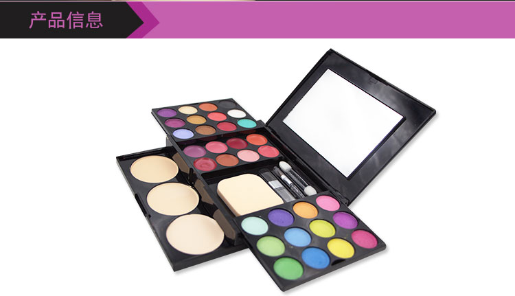 Người mới bắt đầu Mỹ phẩm Mỹ phẩm Trang Điểm Set One Set Full Kết hợp Powder Eye Shadow Blush Trẻ em Giai đoạn Pearlescent 39 Màu kem lót mac