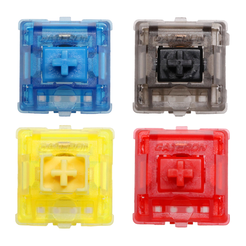 Gateron Ink V2 Semi-Transparent Shell Design 5-Pin Blue Red Yellow Black