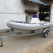 Rubber boat trailer motorboat trailer assault boat trailer Luya boat yacht speedboat trailer aluminum alloy boat trailer