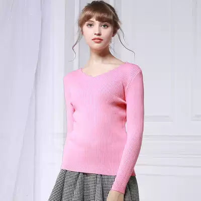 Pregnant women's spring and autumn tops Pregnant women's knitwear sweaters 2019 new bottoming shirts pregnant tide mother pregnant women's clothes