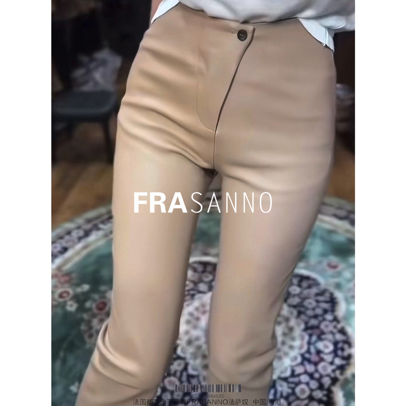 Frasanno Pure Sheepskin Stretch Leather Pants, Sheepskin Cropped Pants, Women's Straight-Leg Pants, Genuine Leather Pants, 2025 New Model Frasanno Pure Sheepskin Stretch Leather Pants, Sheepskin Cropped Pants, Women's Straight-Leg Pants, Genuine Leather Pants, 2025 New Model