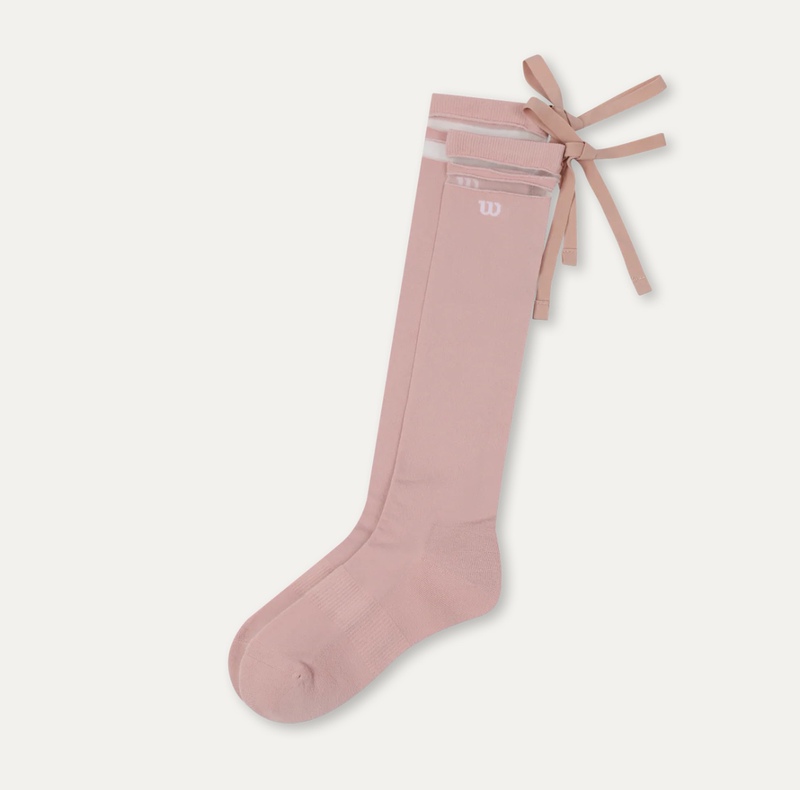 Korean Direct Mail Wilson26 New Model Tennis Socks Women's Tennis Calf Socks Korean Direct Mail Wilson26 New Model Tennis Socks Women's Tennis Calf Socks