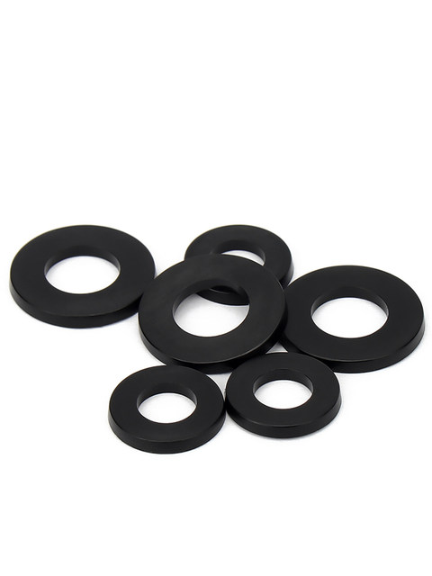 Gold ultra-nylon gasket plastic black gasket gasket larger insulation round flat pad M2M3M4M5M6M8M10