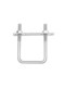 304 stainless steel square tube card U-shaped bolt with baffle screw buckle riding clamp clamp clamp clamp