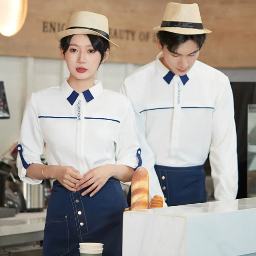 Кофейный комбинезон, рубашка, униформа для работы