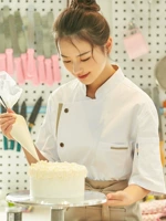 Чай с молоком, эластичная униформа для работы, короткий рукав, делается под заказ