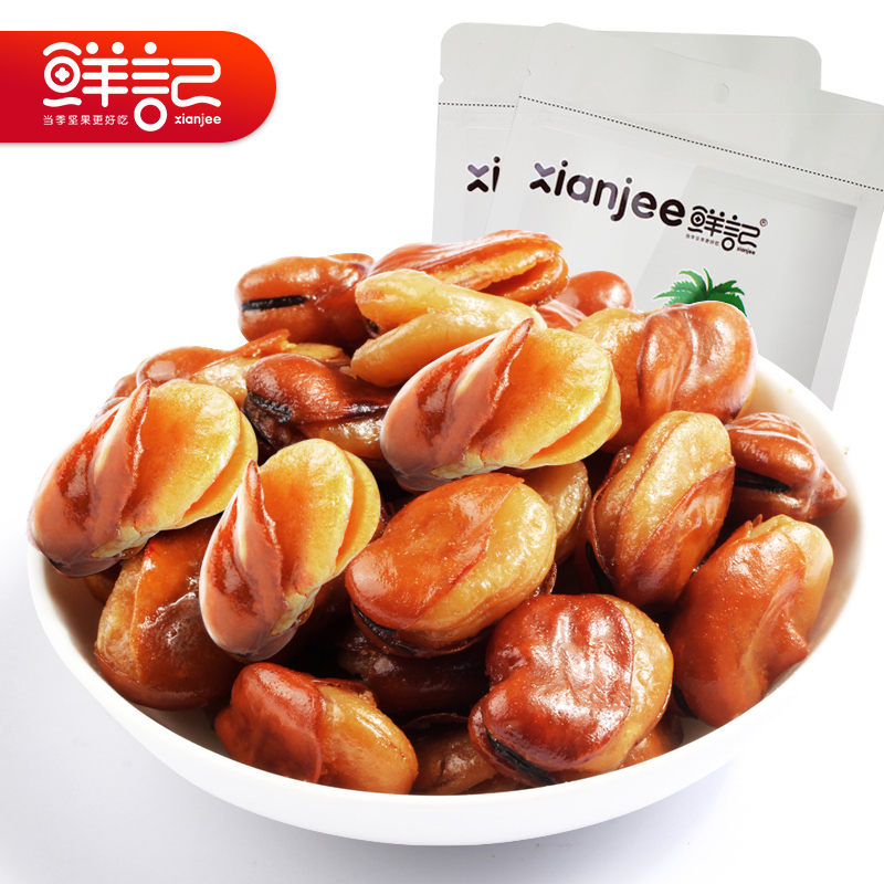 (Fresh orchid 138g1 bag) Casual snacks Fried snacks Beef flavor spicy broad beans