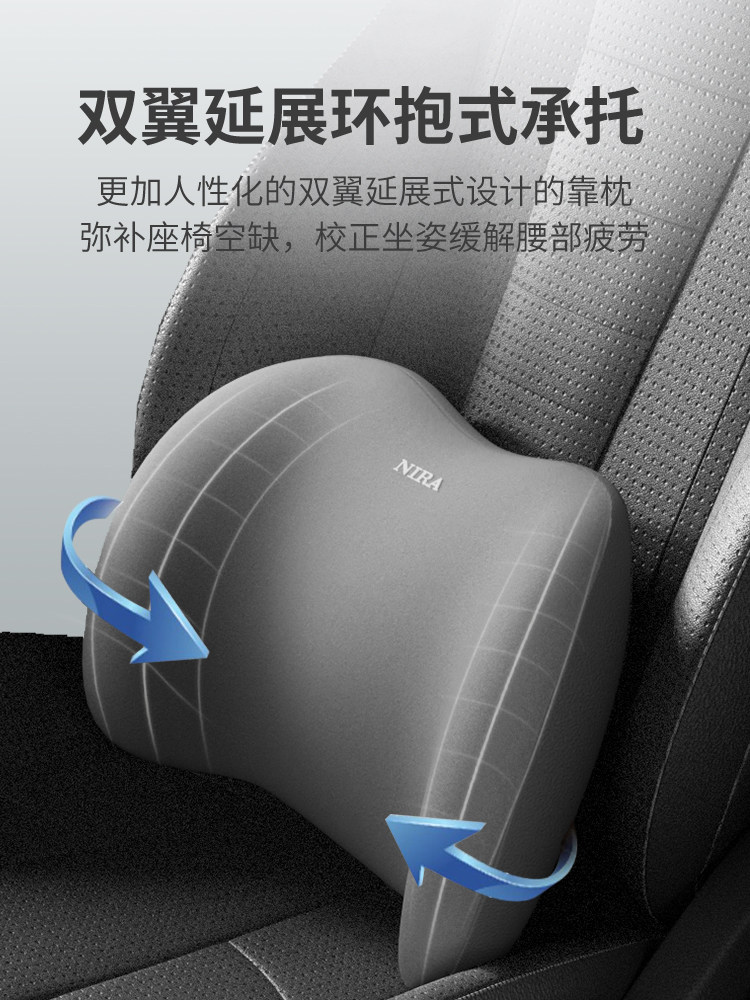 Car Lumbar Support Cushion, Backrest, Waist Protector, Lumbar Support Pillow for Driving, Waist Support Pillow