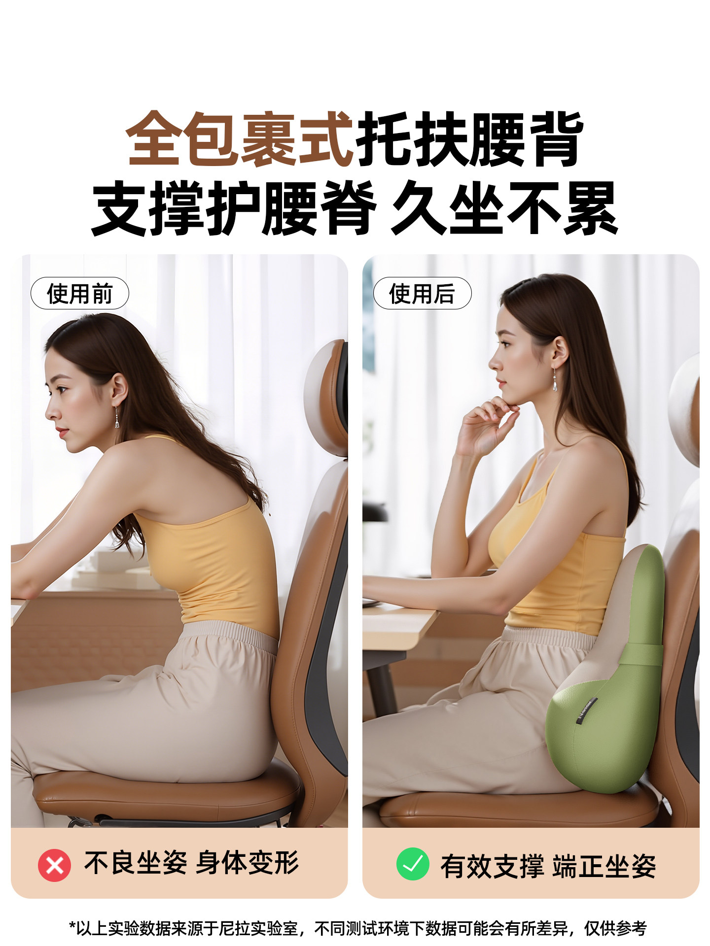 New Year's Gift, Annual Meeting Gift, Waist Support for Women, Long-Term Sitting Solution, Office Lumbar Support, Waist Massager, Back Cushion