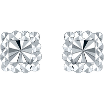 Saturday blessing platinum earrings for women pt950 platinum geometric earrings to support pierced ears as a gift for girlfriend on Chinese Valentines Day