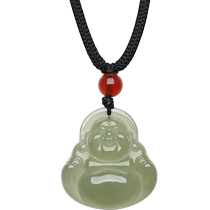 Saturday Fu Hetian Jade Pendant Womens Sapphire Jade Fushan Maitreya Buddha Pendant Official Chinese Valentines Day Gift